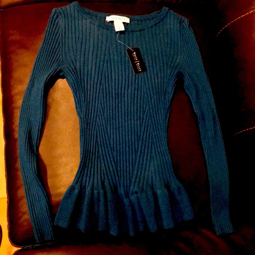 White House Black Market peplum sweater